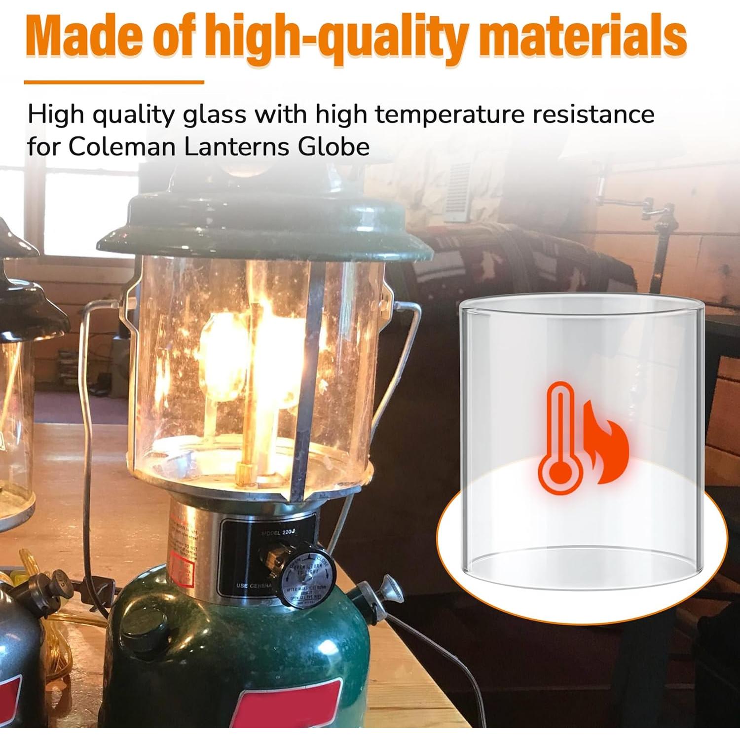 Globo de Vidrio para Linterna SUNJIKA 12.45 cm Reemplazo Coleman 290