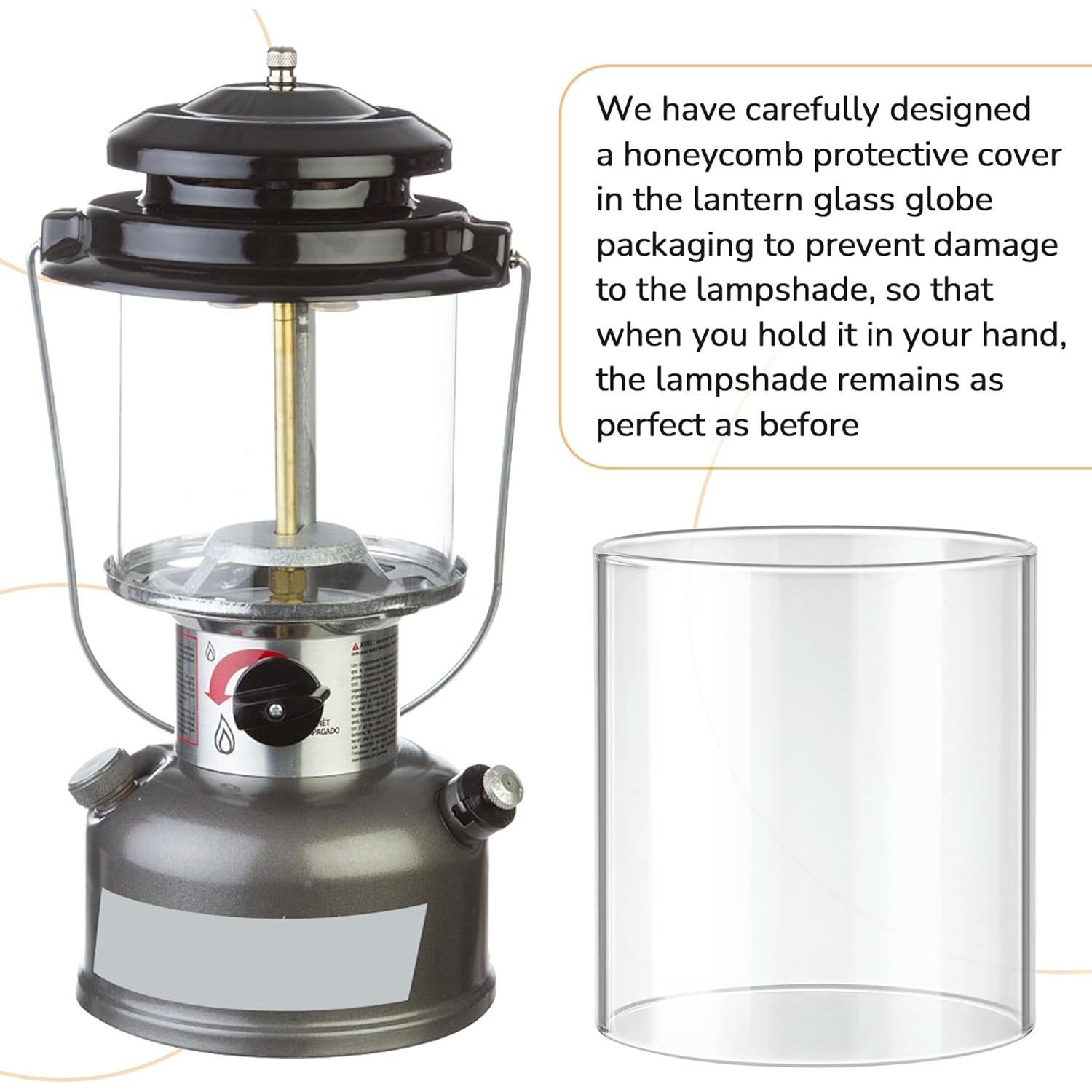 Globo de Vidrio para Linterna SUNJIKA 12.45 cm Reemplazo Coleman 290