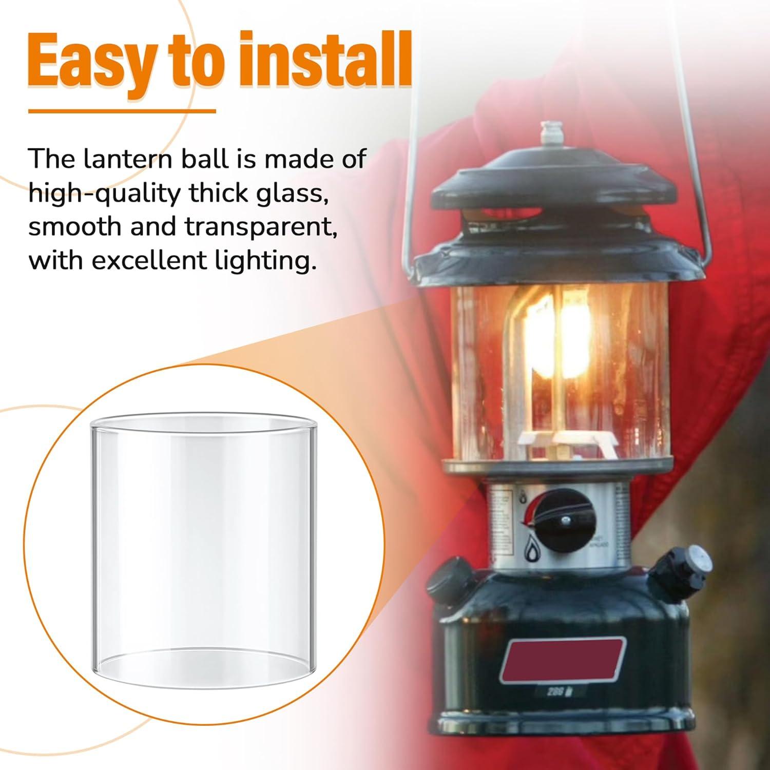 Globo de Vidrio para Linterna SUNJIKA 12.45 cm Reemplazo Coleman 290