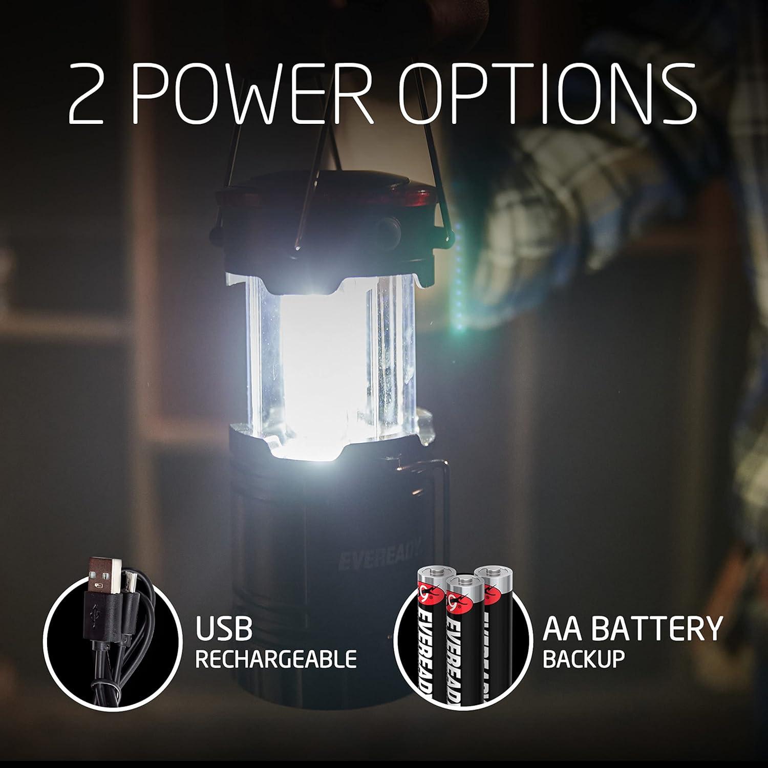 Linternas de Camping LED Eveready 300 Lúmenes Plegables 4 Pzas