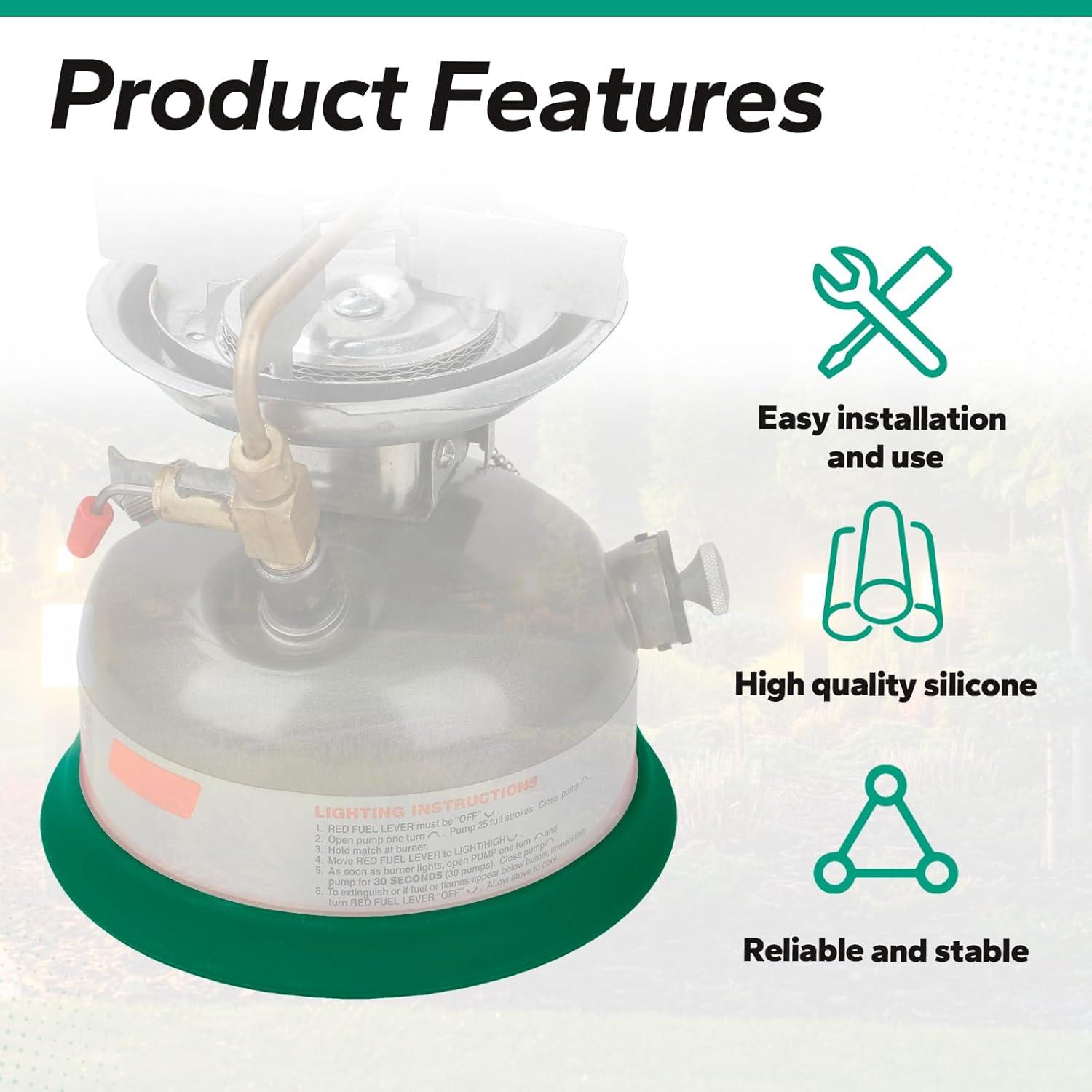 Base de Silicona para Tanque de Keroseno Coleman Verde