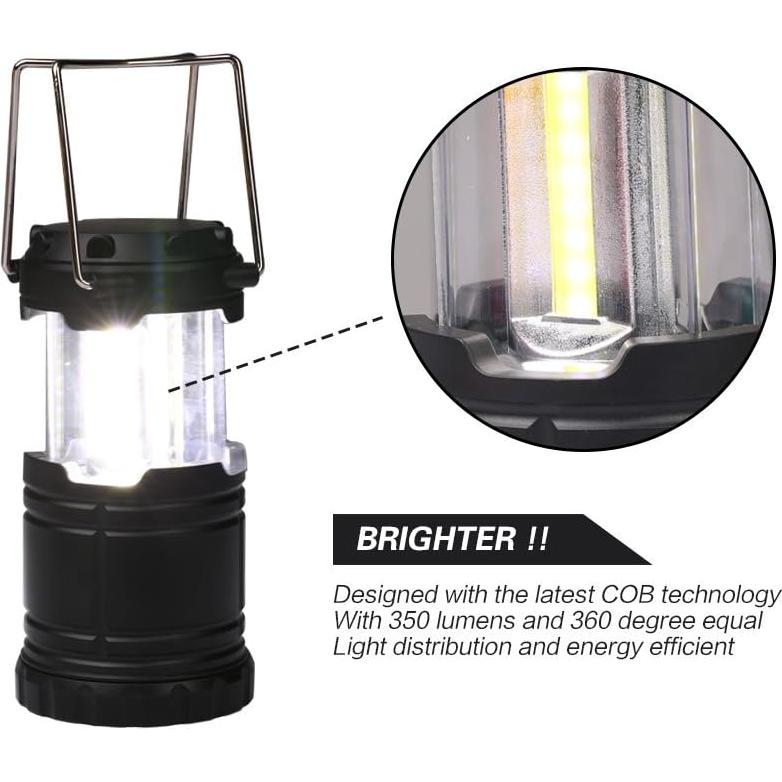 Linterna LED Mini PR-WONDERER 4 Pzas 350 Lúmenes Portátil