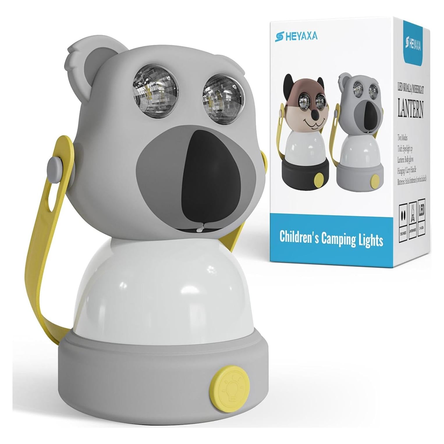 Linterna de Camping para Niños HEYAXA Koala, Luz Nocturna