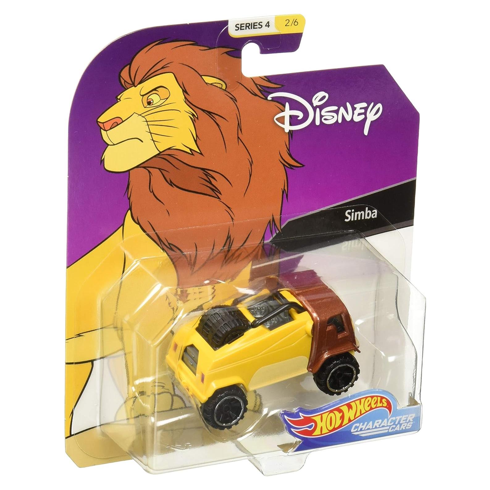 Hot Wheels Simba 1/64 Coche Personaje Disney Diecast