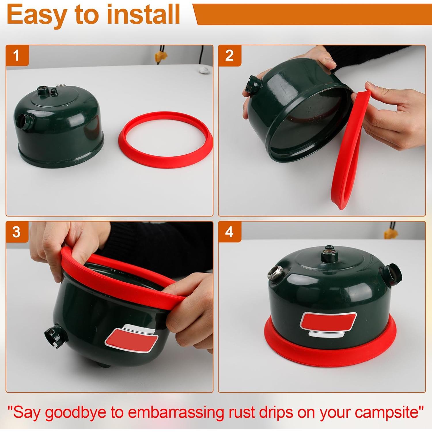 Protector de Base de Tanque de Silicona SUNJIKA para Linternas Coleman