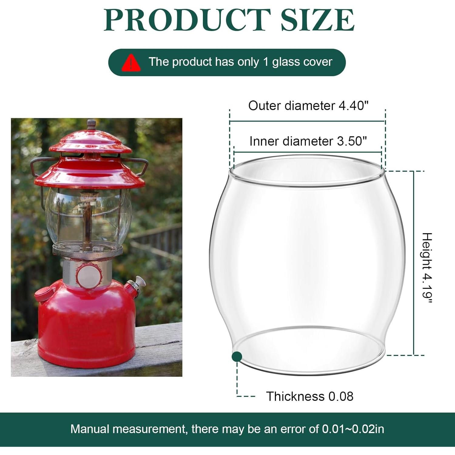 Reemplazo Globo de Vidrio para Linterna Coleman R690B051