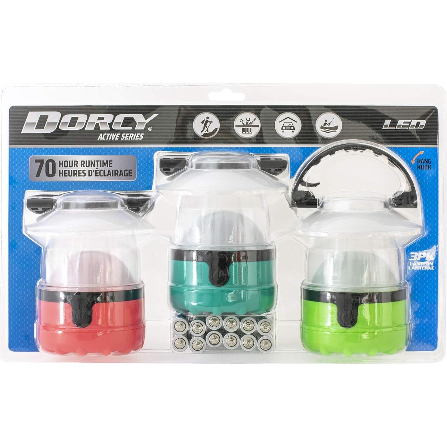Linterna Mini LED Dorcy 41-3019 - Paquete de 3, 70 horas