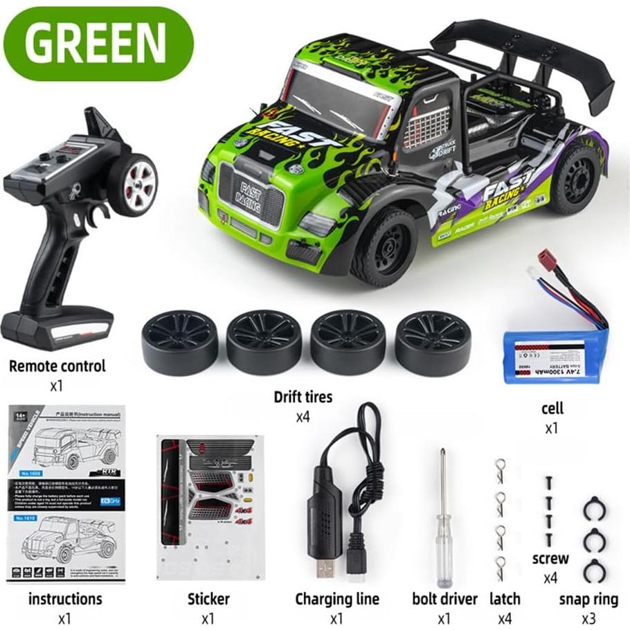 Coche RC Drift YIKESHU 1/16 4x4 Alta Velocidad 40 KM/H