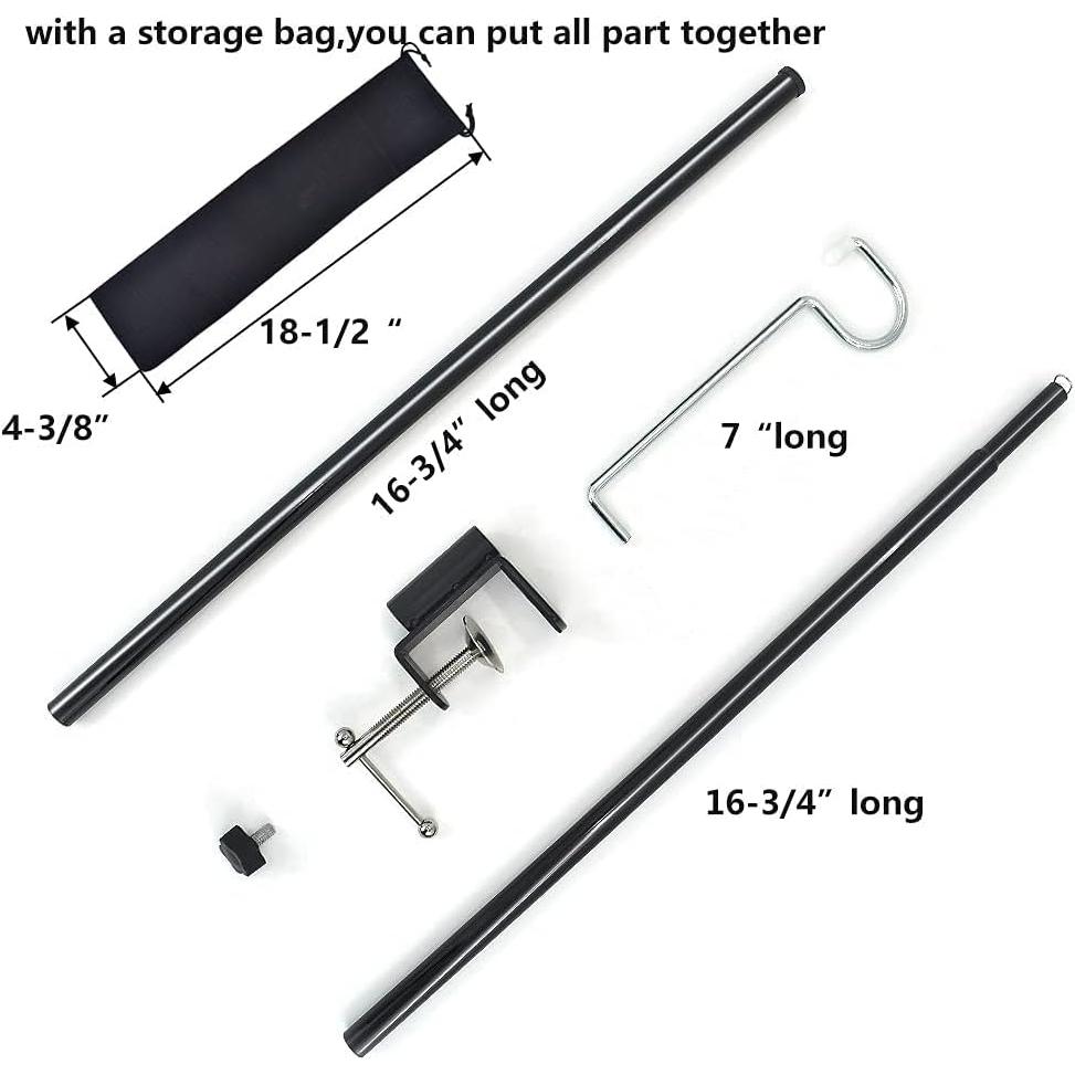 Soporte de Linterna Plegable QZATTCAEN Ajustable 42.5-80 cm