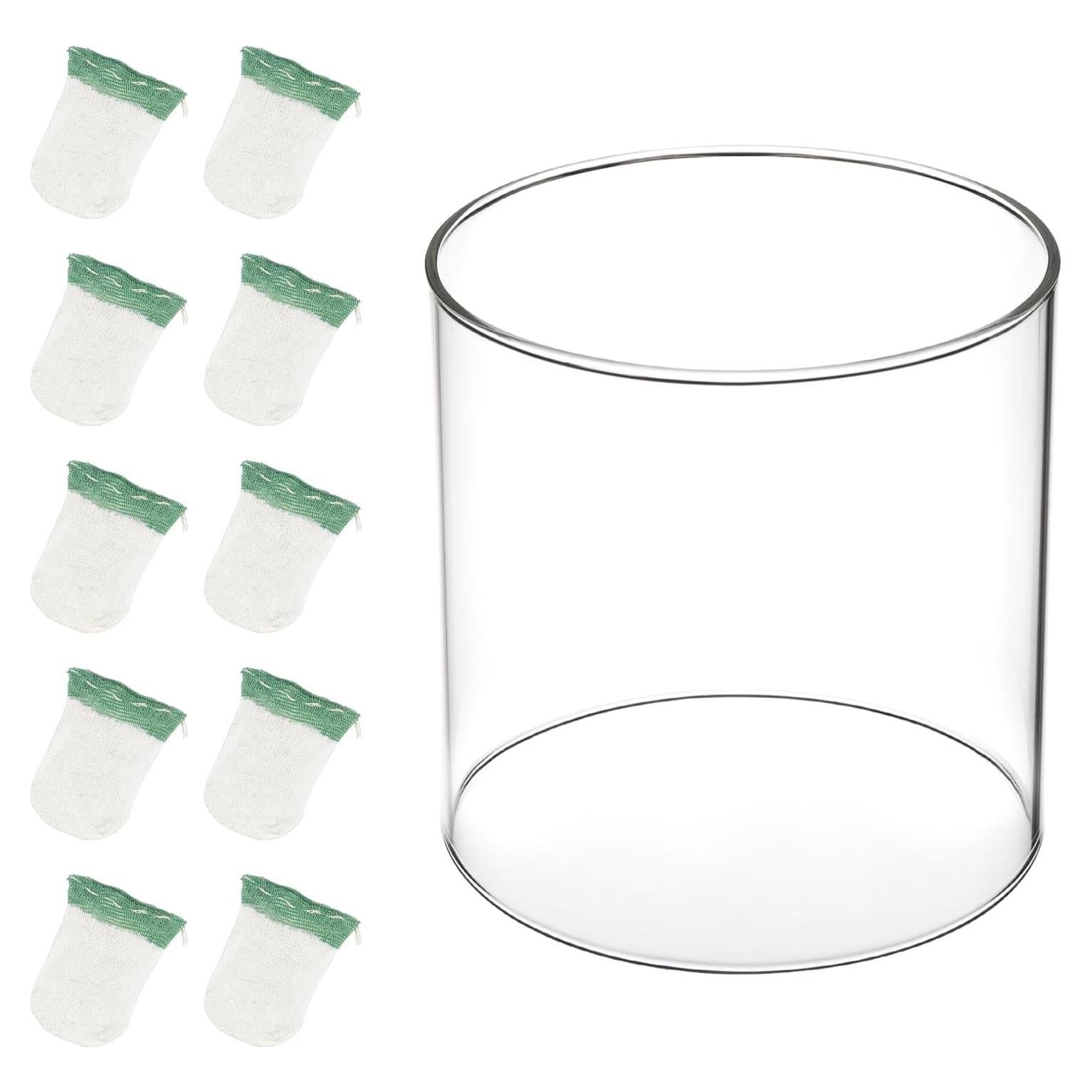 10 Pantallas de Linterna de Propano y Globo de Vidrio SUNJIKA