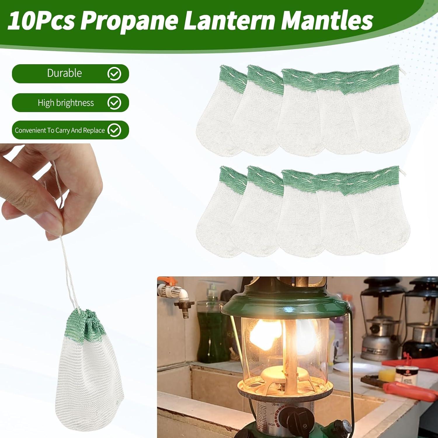 10 Pantallas de Linterna de Propano y Globo de Vidrio SUNJIKA