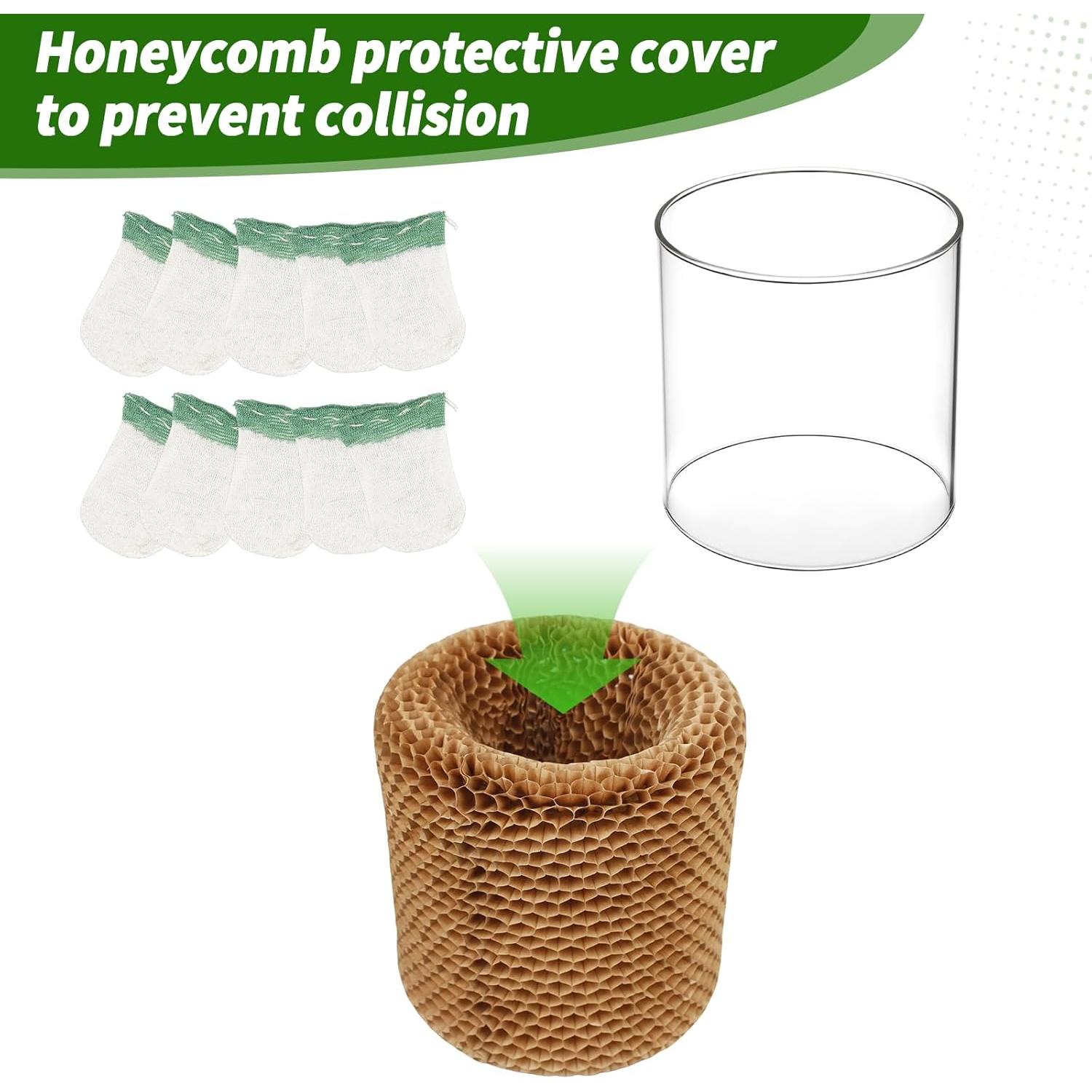 10 Pantallas de Linterna de Propano y Globo de Vidrio SUNJIKA