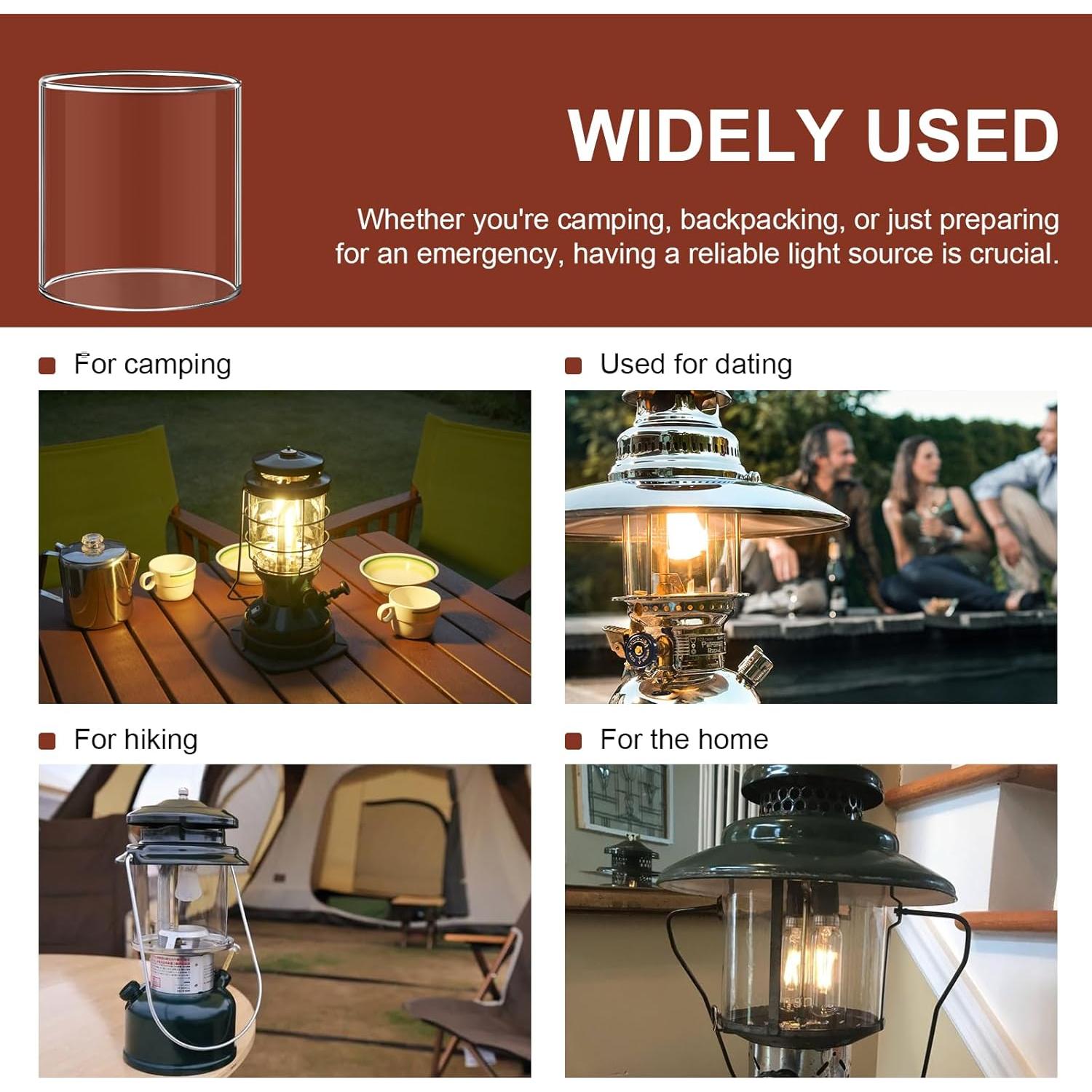 Globo de vidrio Batator para linternas Coleman 288 - 10.44 cm