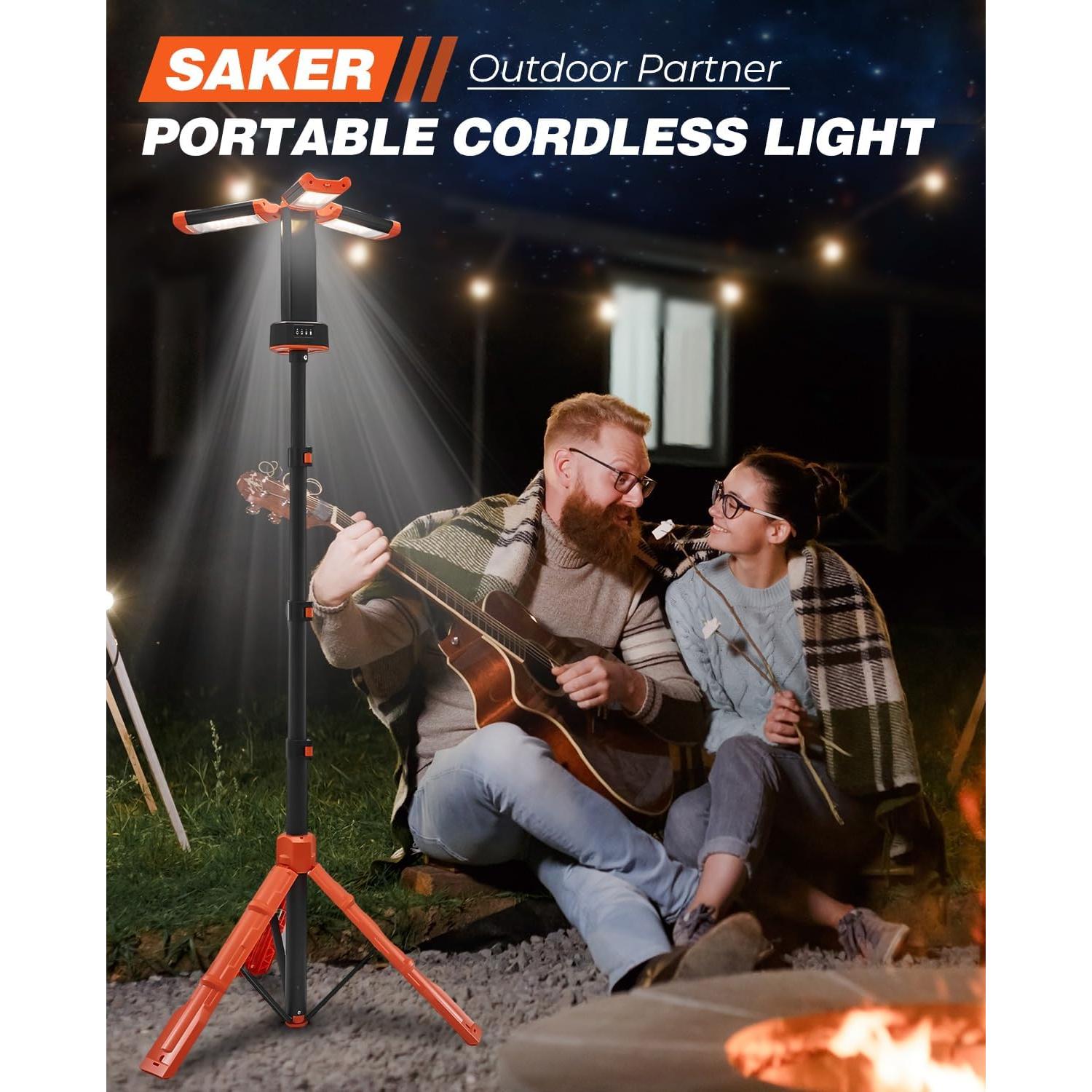 Luz de Camping Portátil Saker LD10 Recargable 800-3200 Lúmenes