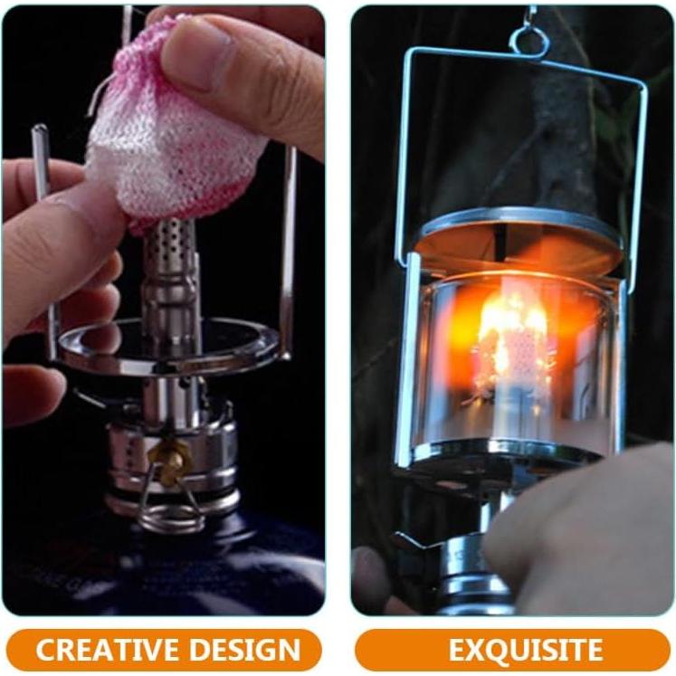 Pantallas de Linterna de Gas EXCEART 12 Piezas 9x9cm Rayón