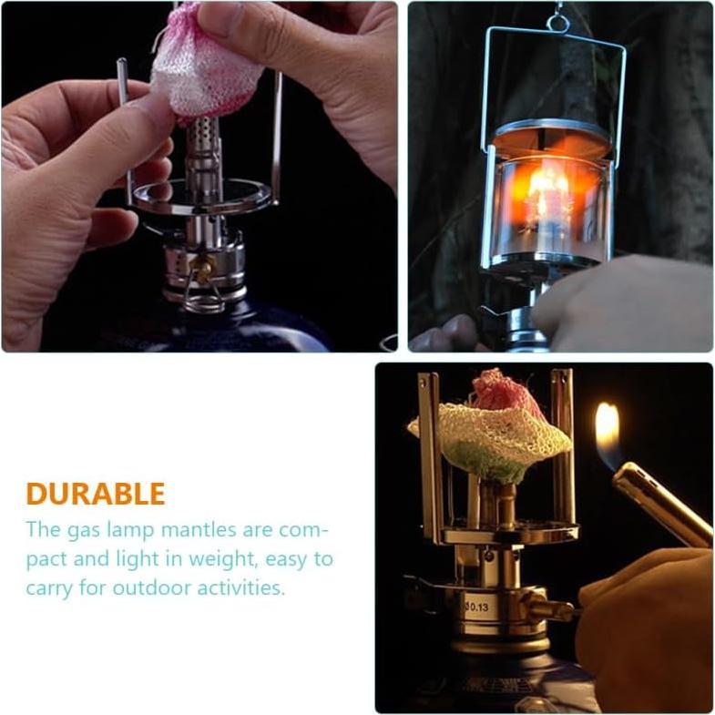 Pantallas de Linterna de Gas EXCEART 12 Piezas 9x9cm Rayón