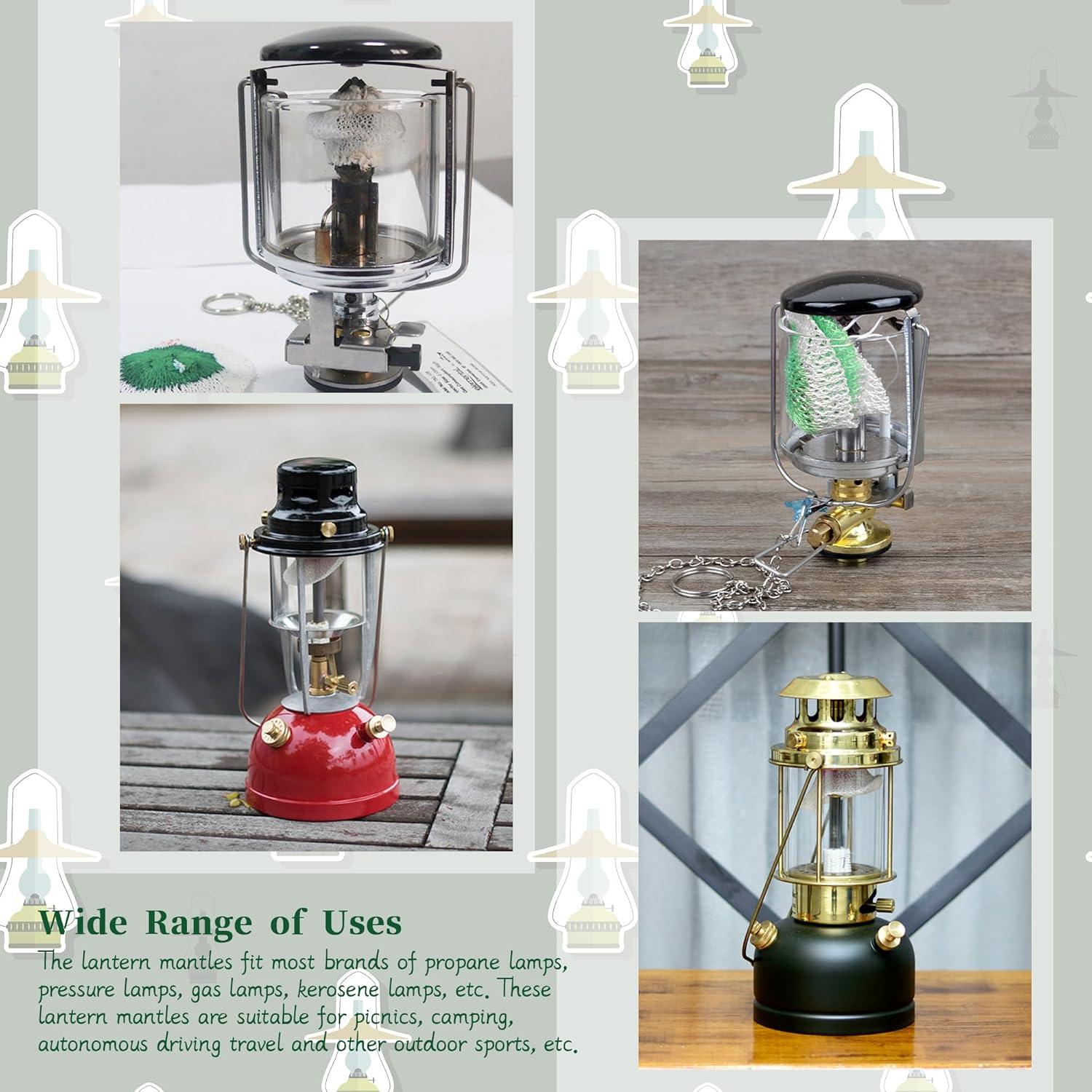 40 Capuchones de Linterna de Gas BHUCUTU - 7x8.5 cm