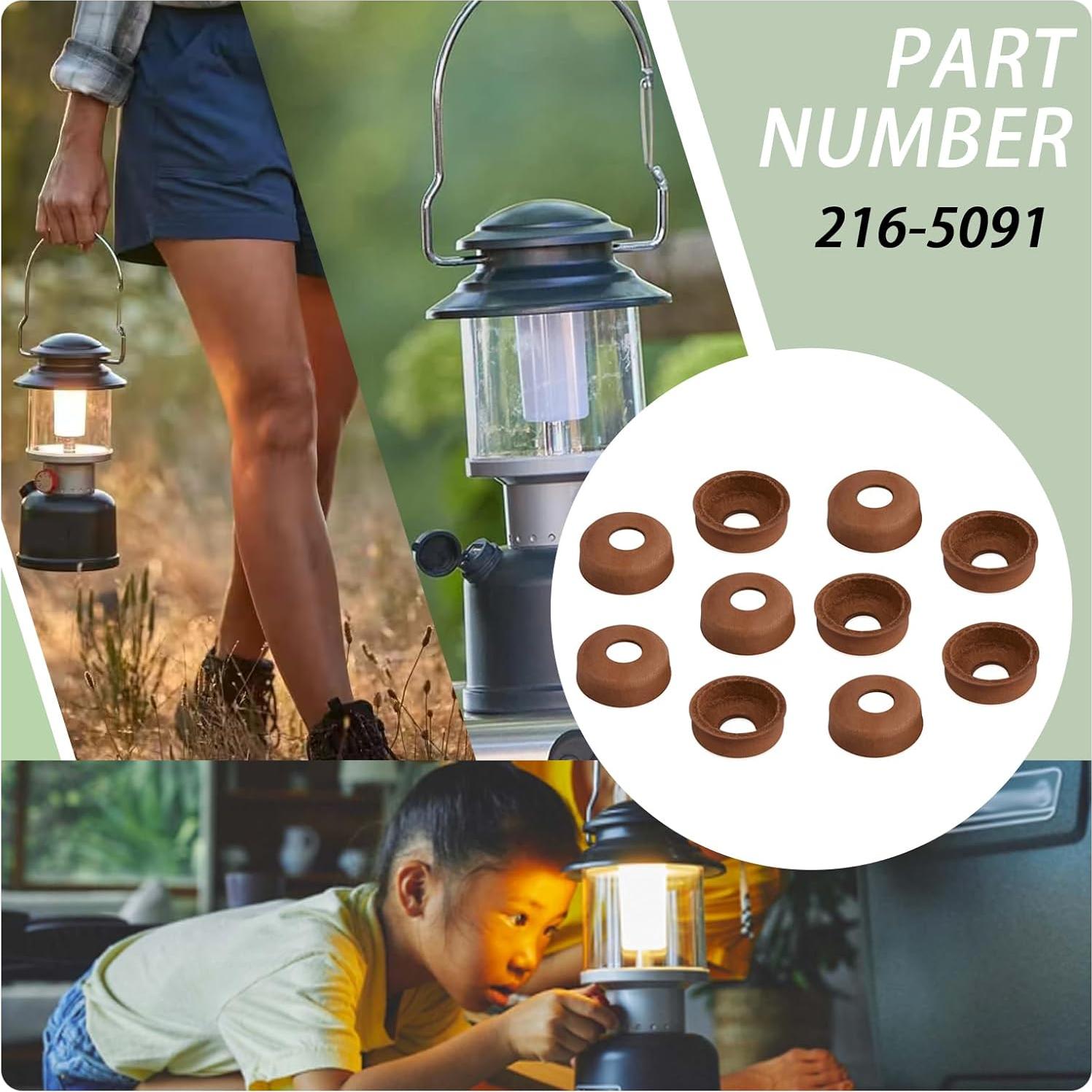 10 Copas de Bomba de Cuero Ciuouient para Estufas Coleman 22mm