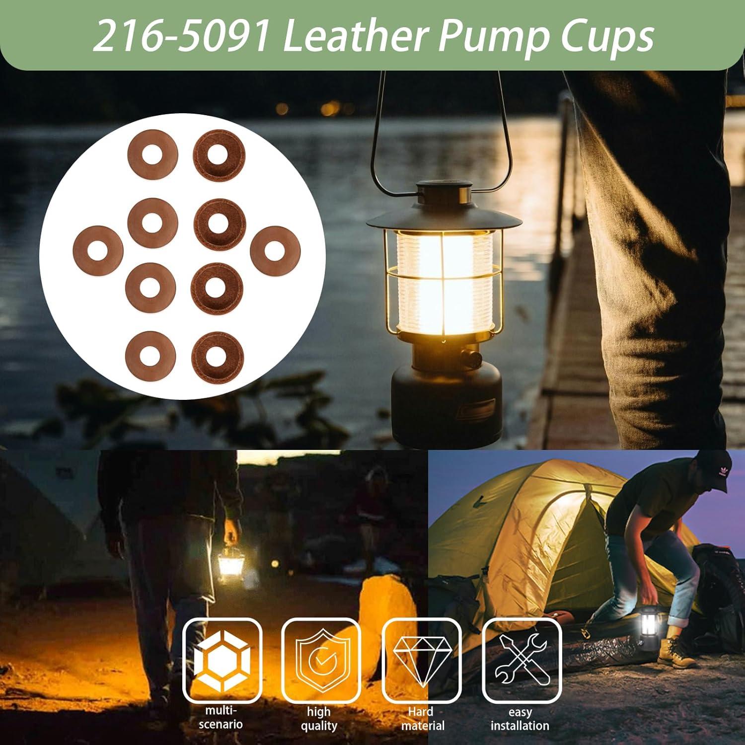10 Copas de Bomba de Cuero Ciuouient para Estufas Coleman 22mm
