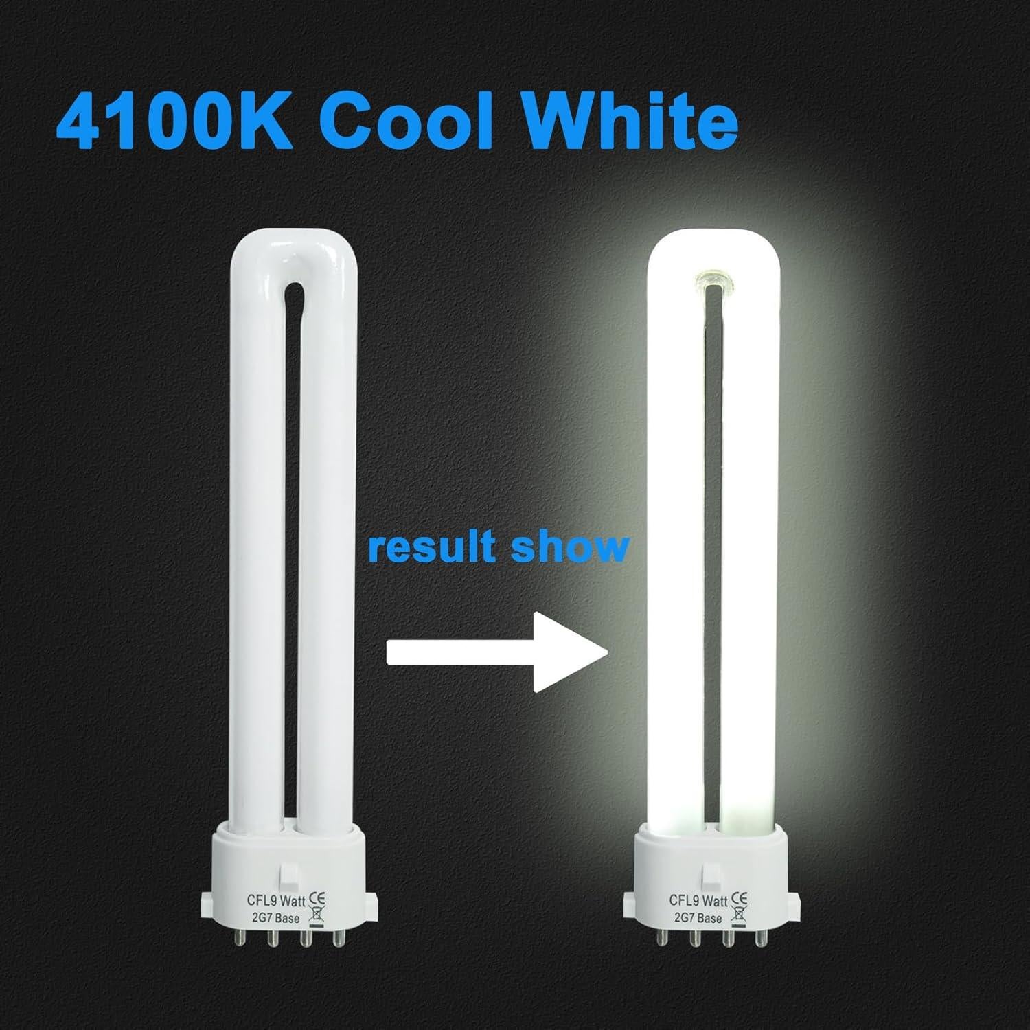 Bombilla CFL 9W 4100K 2G7 JL - Paquete de 4