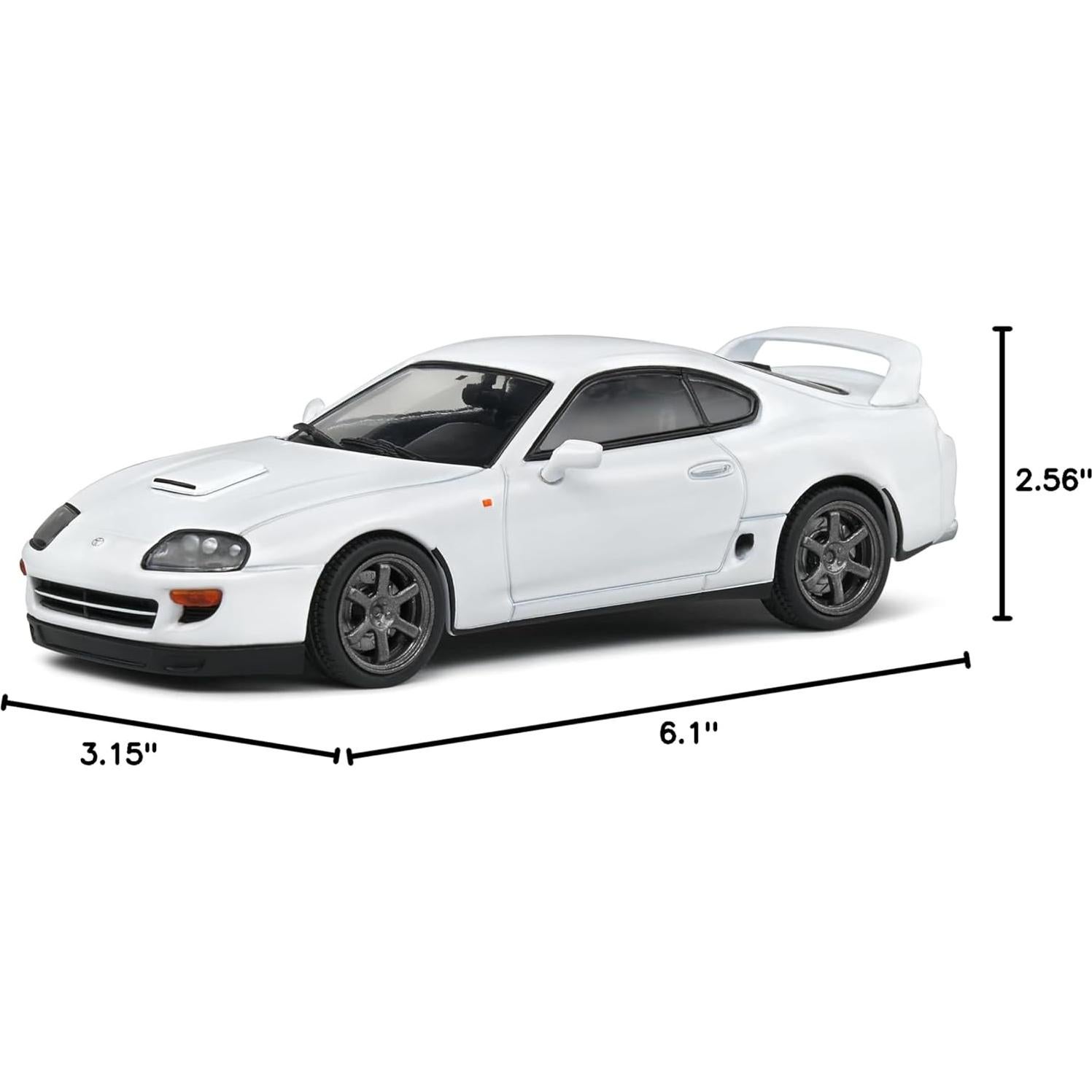 Coche a Escala 1:43 Solido Toyota Supra MKIV 2001 Blanco