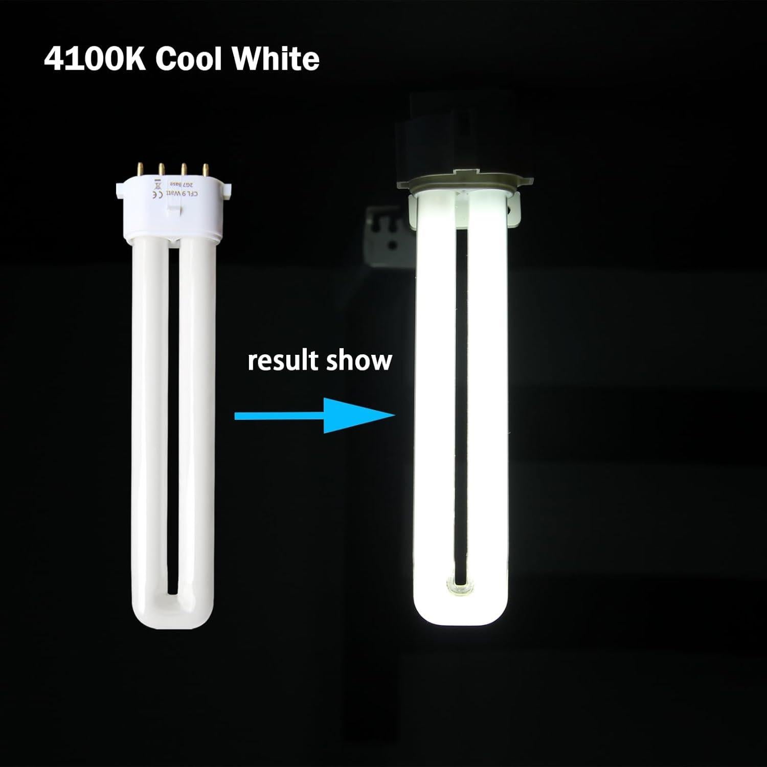 Bombilla Fluorescente CFL T4 9W 4100K 2G7 - 2 Pack