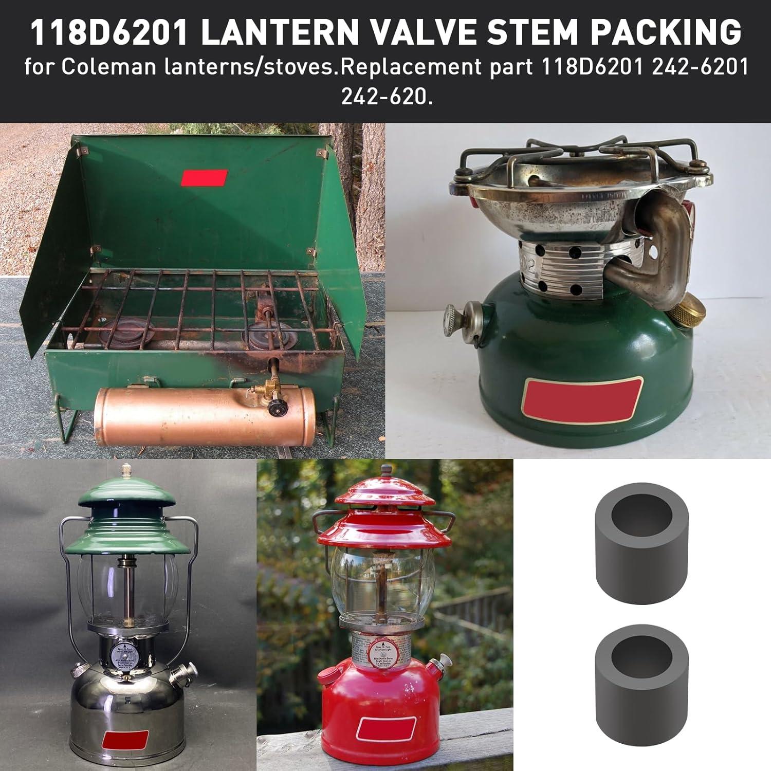 Empaque de vástago de válvula GEAIN 118D6201 para linternas y estufas