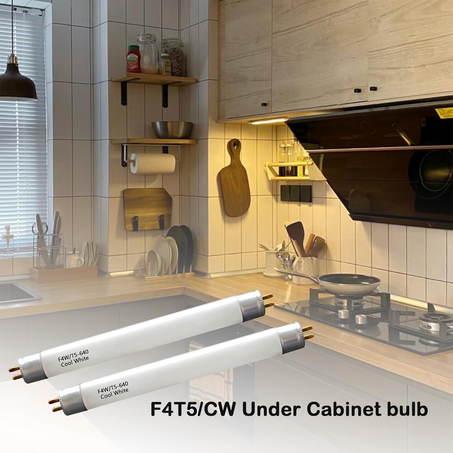 Bombilla Fluorescente T5 4W 4100K Blanco Frío 6" SGZ&ZGS - 4 Pack