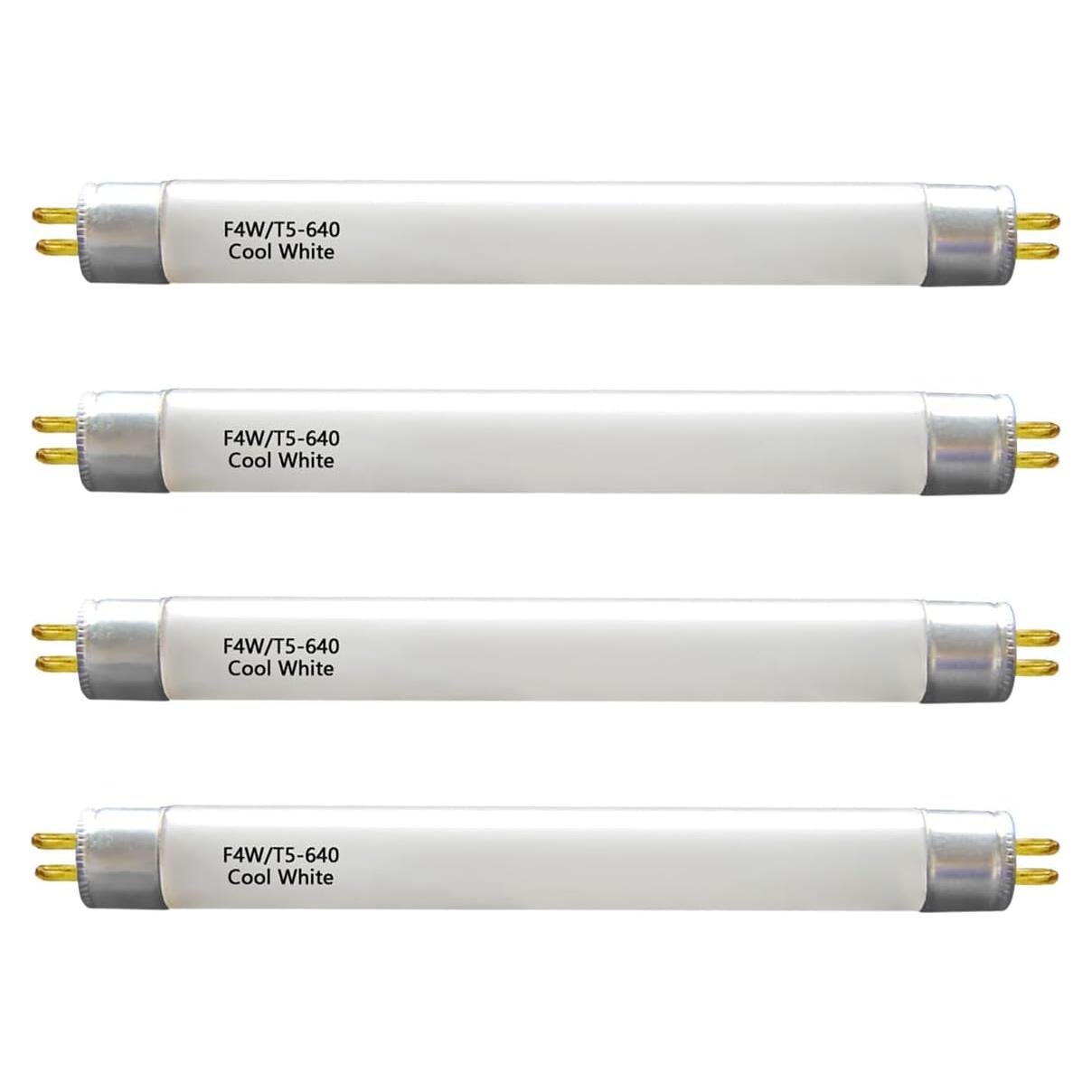 Paquete de 4 Bombillas Fluorescentes T5 4W 4100K Blanca Fría