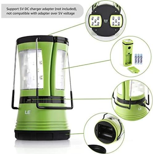 Linterna de Camping LED Lepro 600LM Recargable IPX4