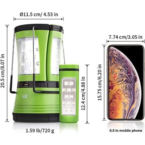 Linterna de Camping LED Lepro 600LM Recargable IPX4