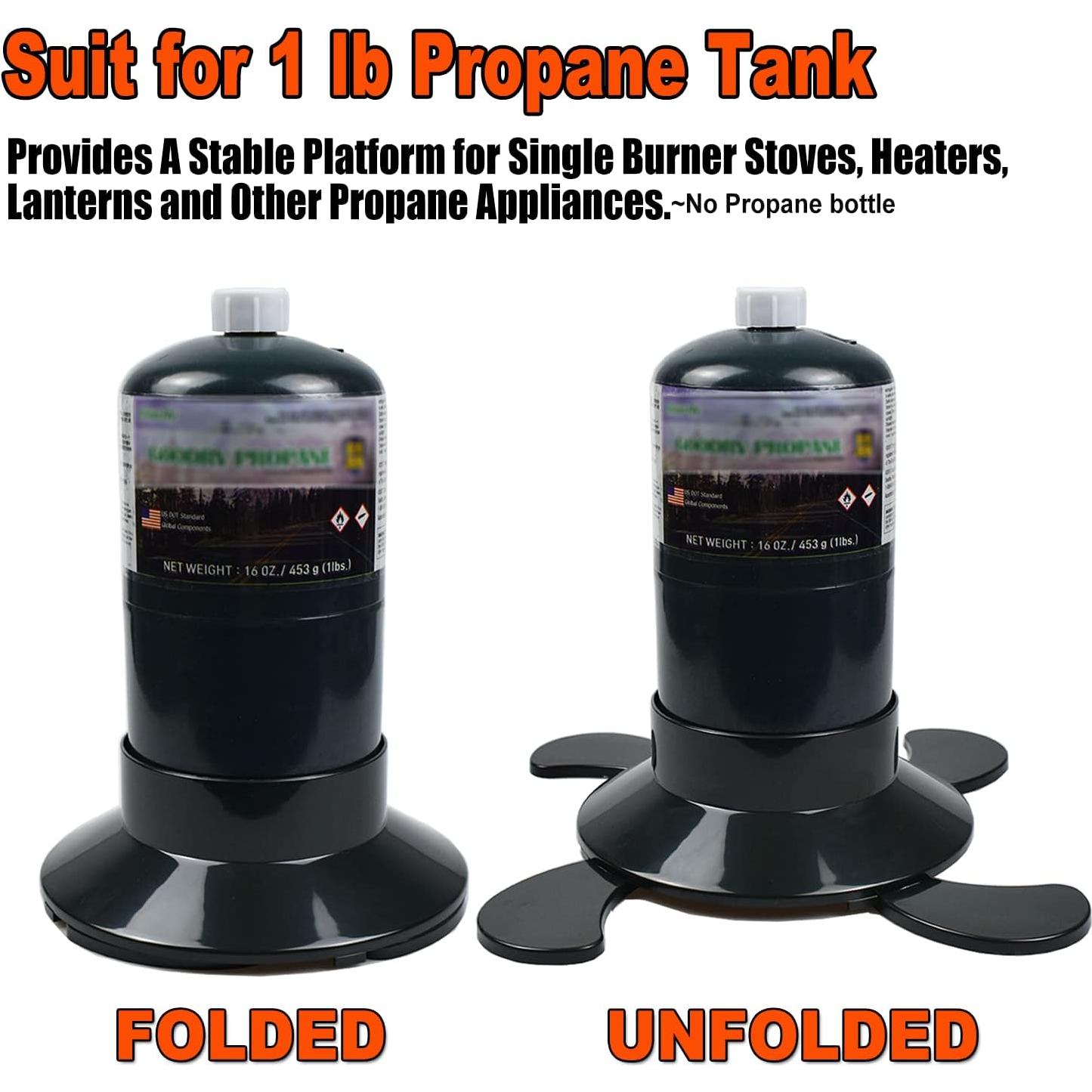 Base de cilindro de propano Randder 16oz plegable para camping