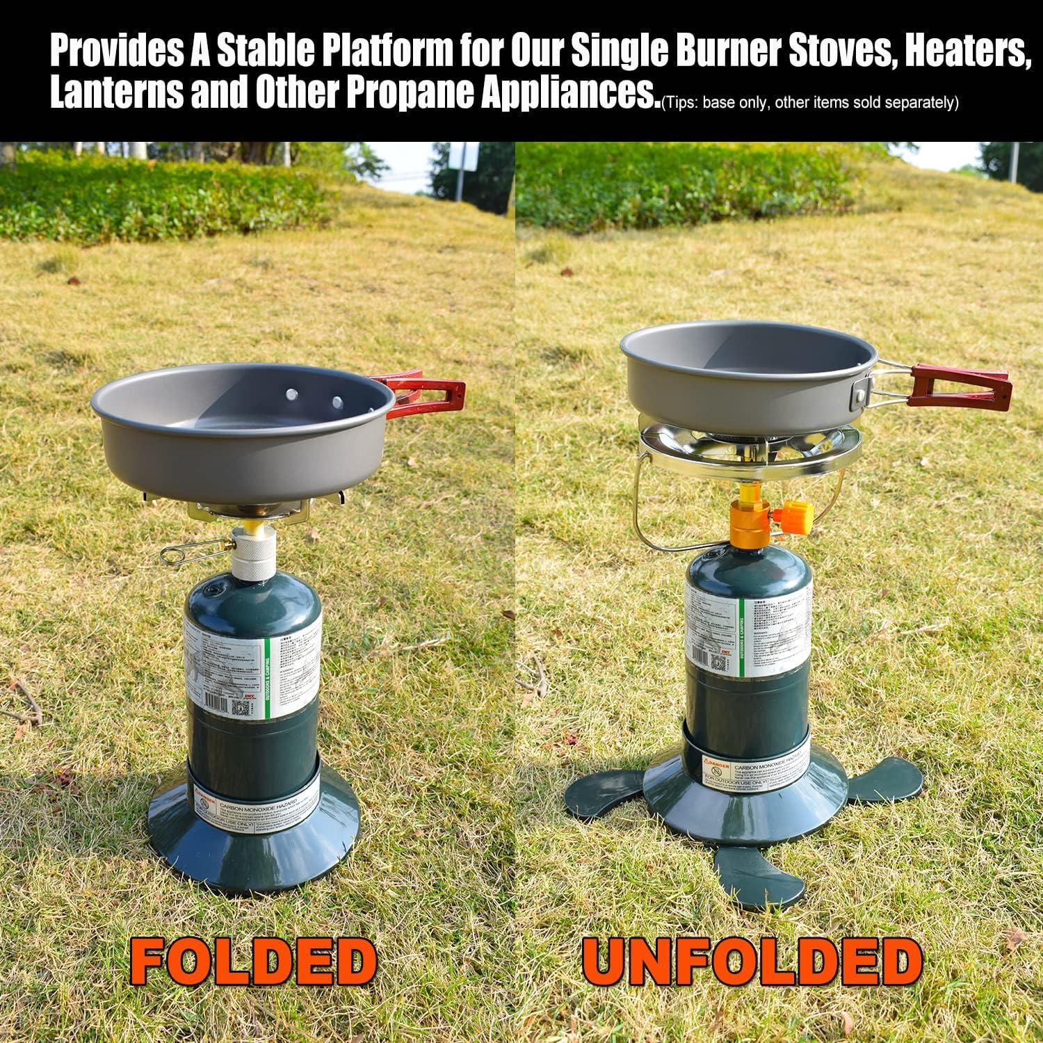 Base de cilindro de propano Randder 16oz plegable para camping