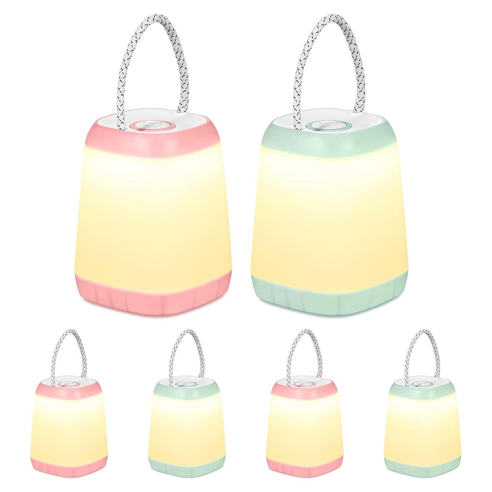 Linterna de Camping LED VIHOSE 6 Pcs 12.4 cm Portátil 3 Modos