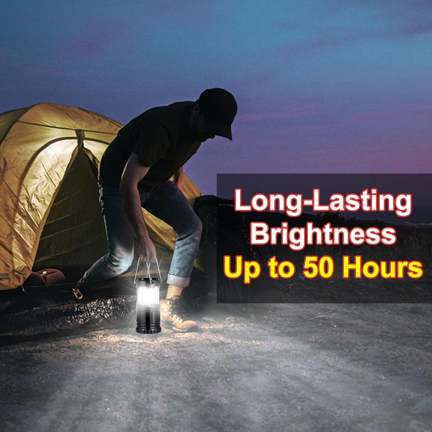 Linterna LED de Camping CHUNYU - Paquete de 4, 30 LEDs, Impermeable