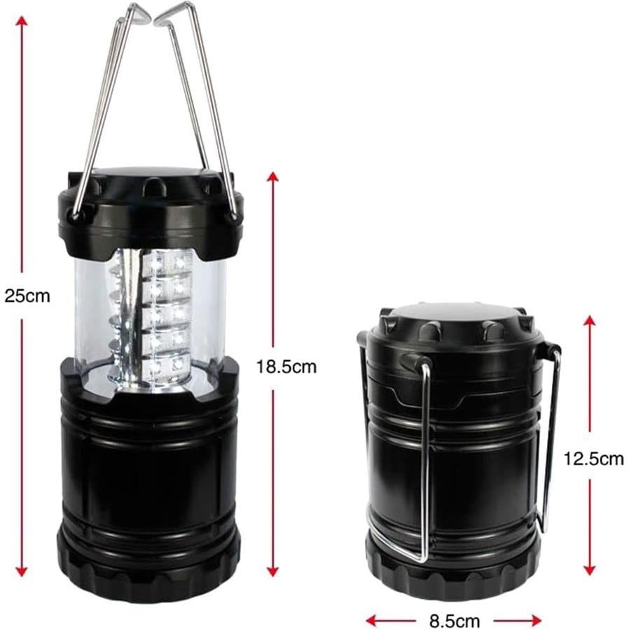 Linterna LED de Camping CHUNYU - Paquete de 4, 30 LEDs, Impermeable