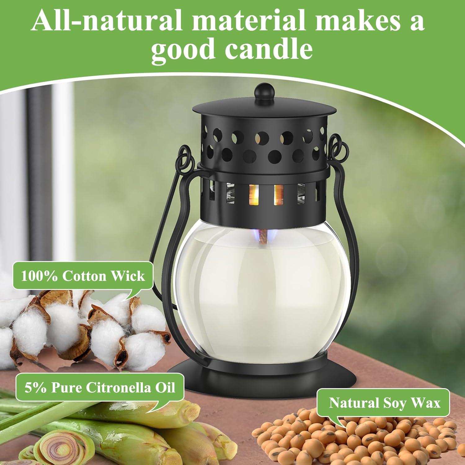 Set de Velas Aromáticas de Citronela Funxim - 3 Piezas 70g