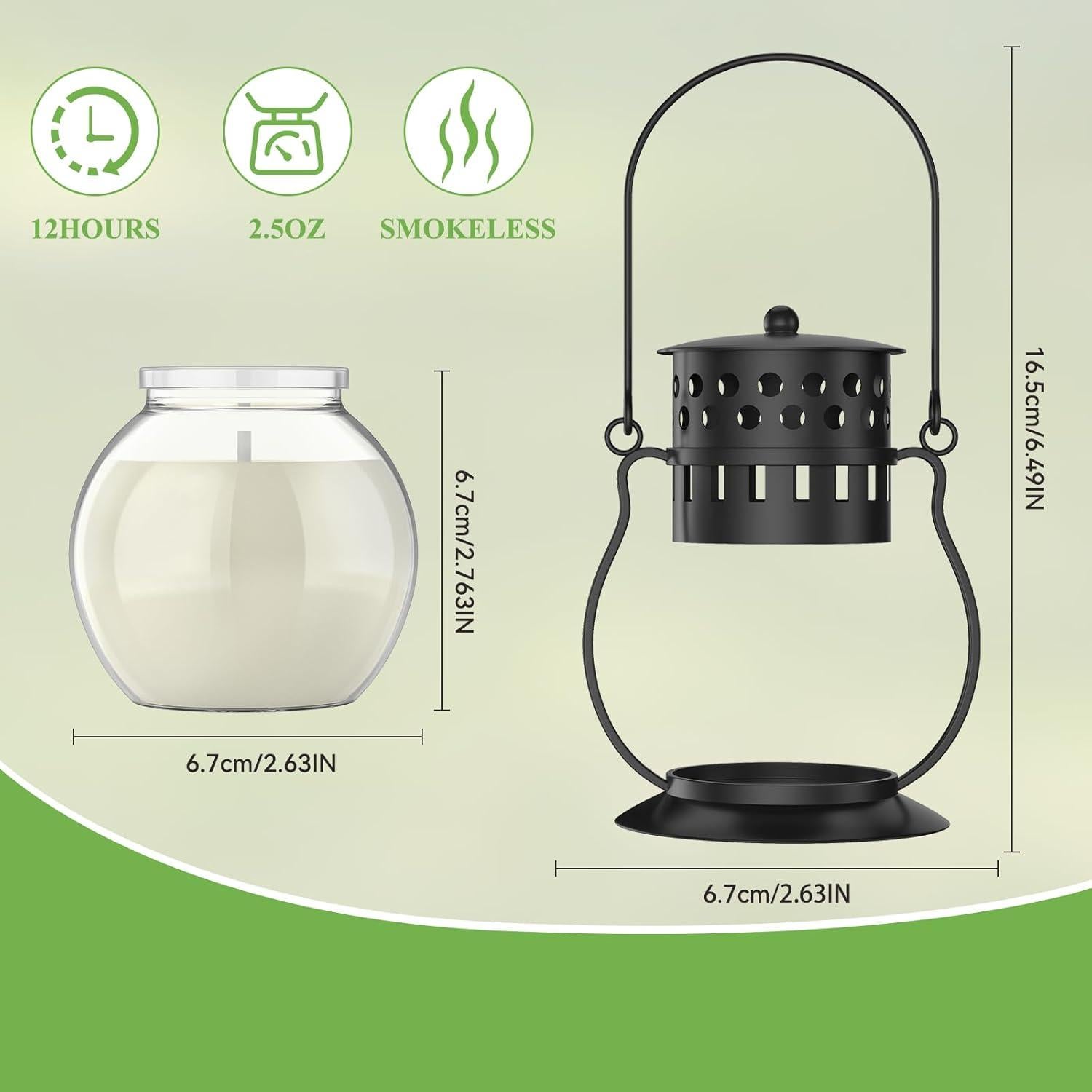 Set de Velas Aromáticas de Citronela Funxim - 3 Piezas 70g