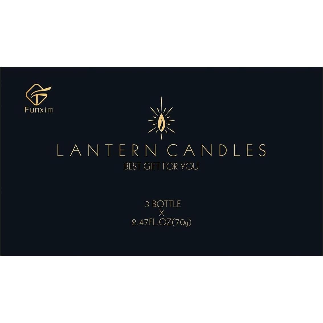 Set de Velas Aromáticas de Citronela Funxim - 3 Piezas 70g