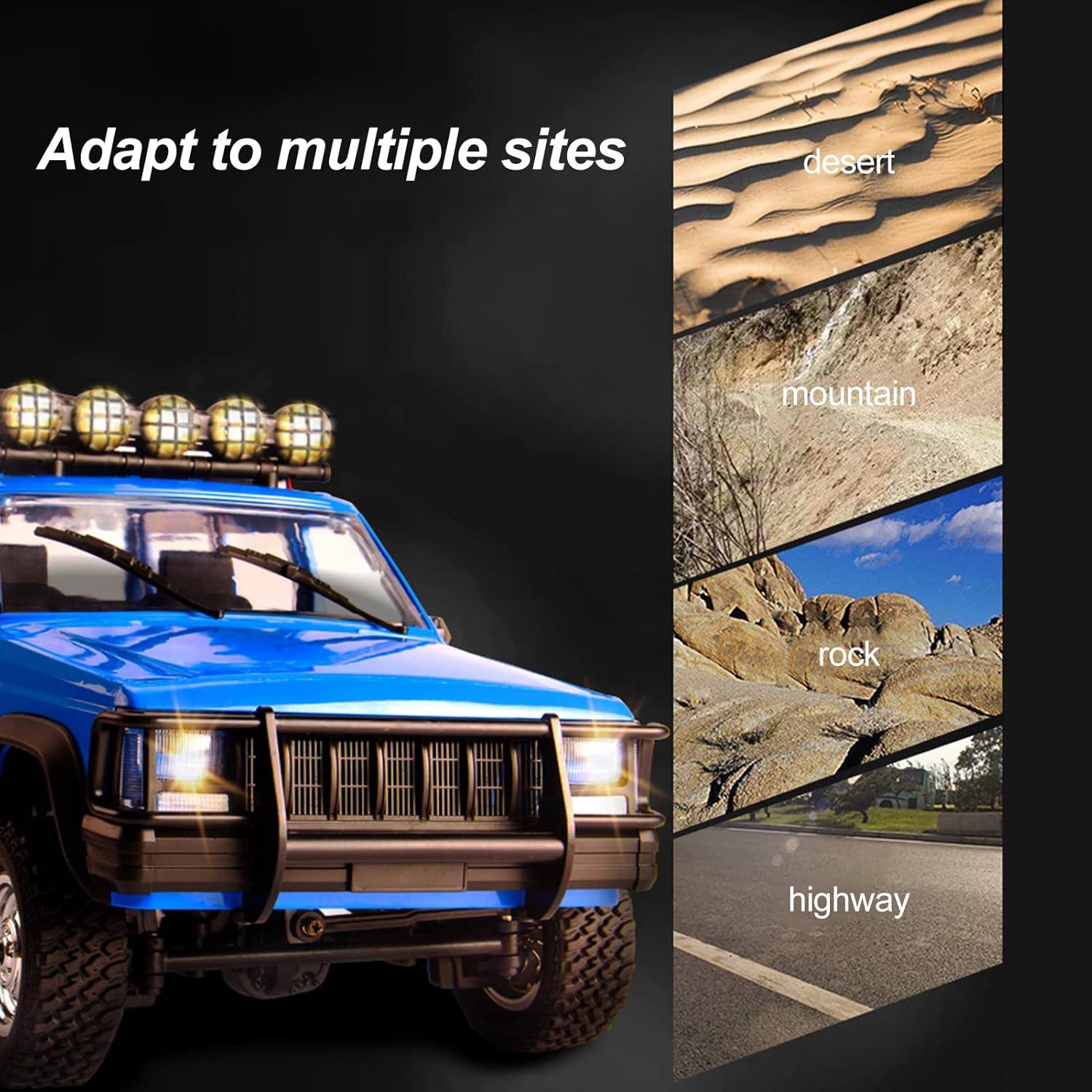 Coche RC Goolsky Rock Crawler 1:12 4WD Todo Terreno Plata