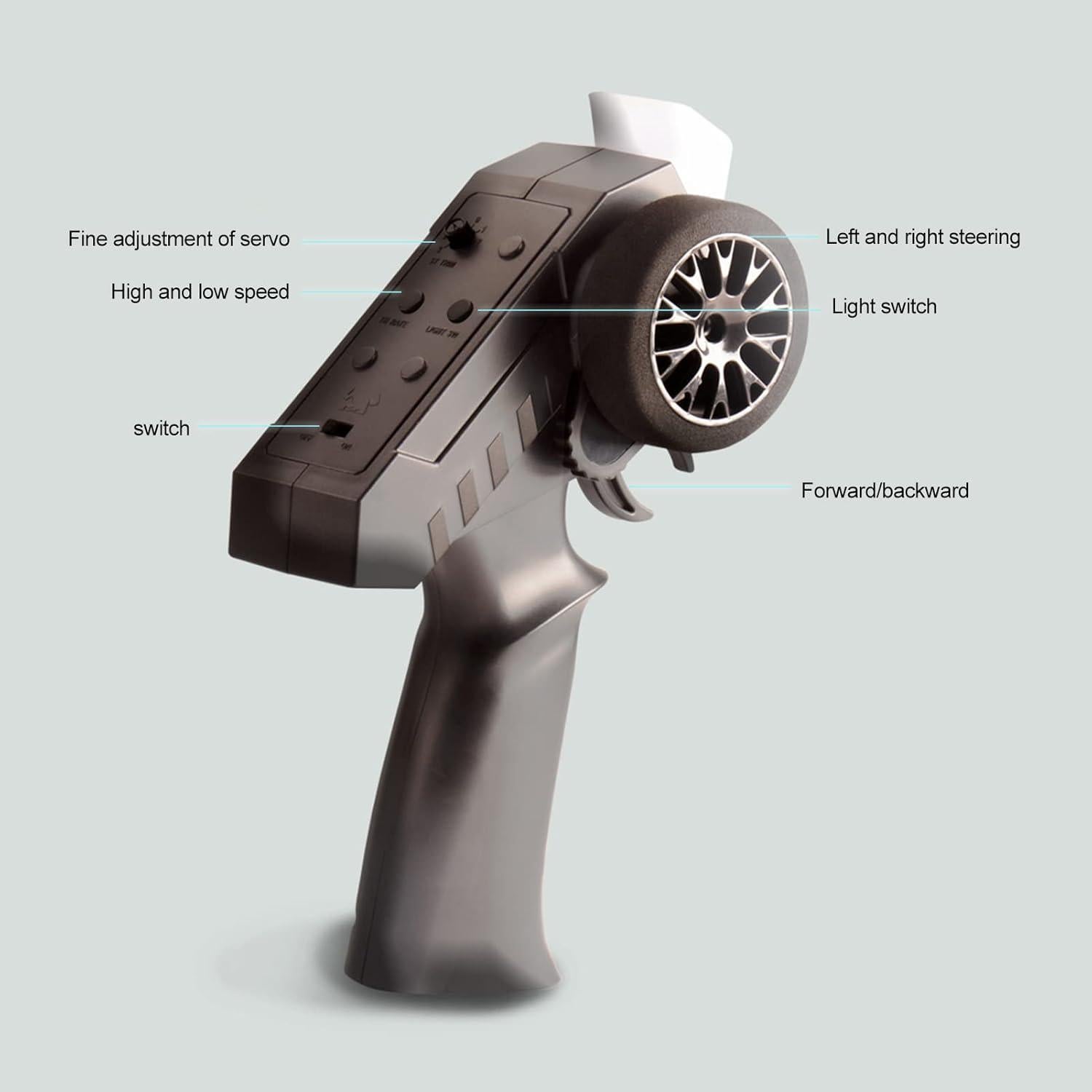 Coche RC Goolsky Rock Crawler 1:12 4WD Todo Terreno Plata