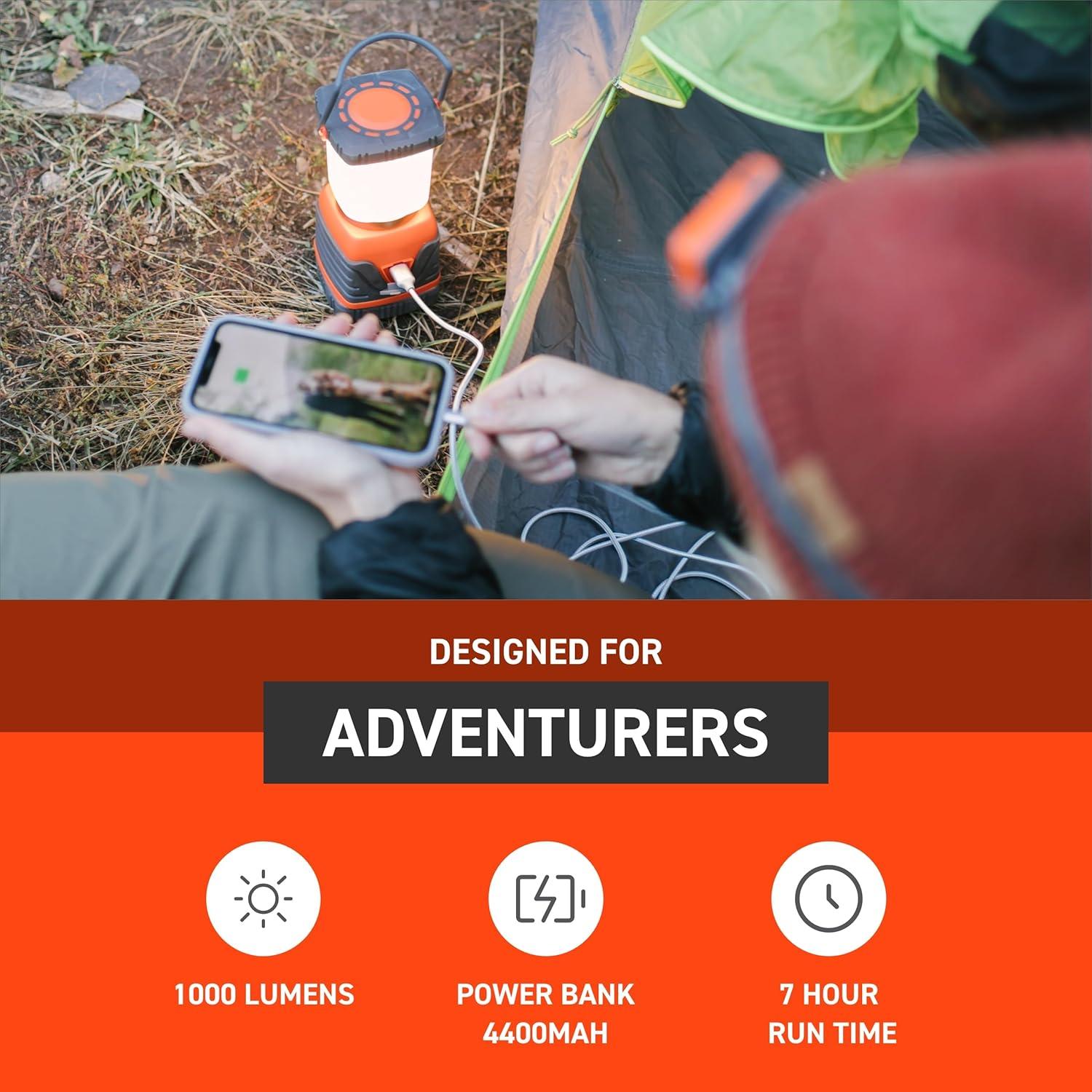 Linterna de Campamento Survive Outdoors 1308 Recargable 1000 Lúmenes