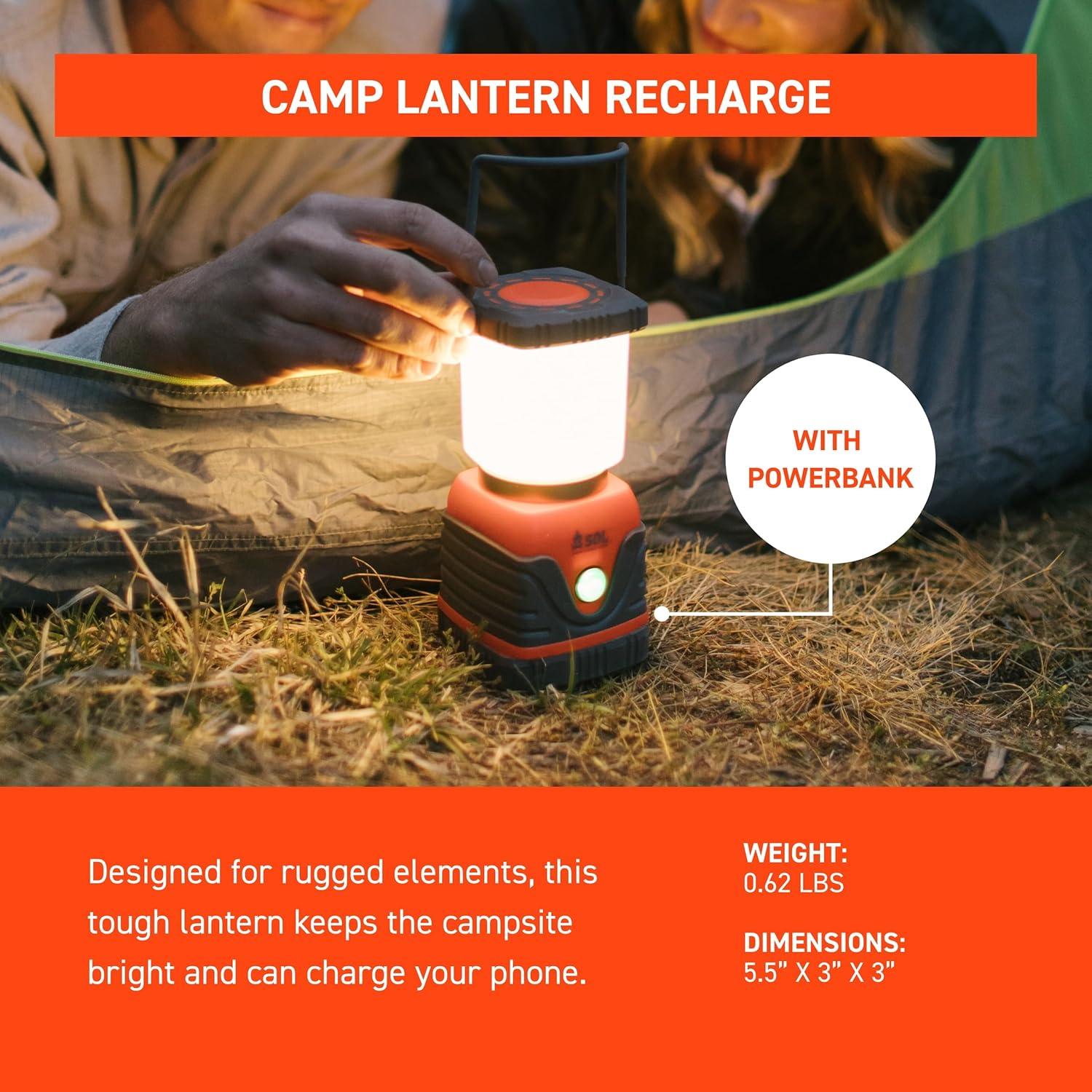 Linterna de Campamento Survive Outdoors 1308 Recargable 1000 Lúmenes