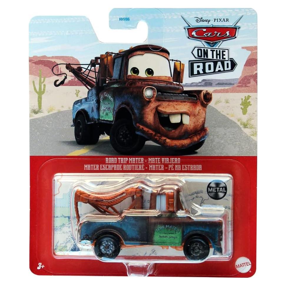 Coche de Metal Disney Cars Mater 1:55 Detalles Realistas