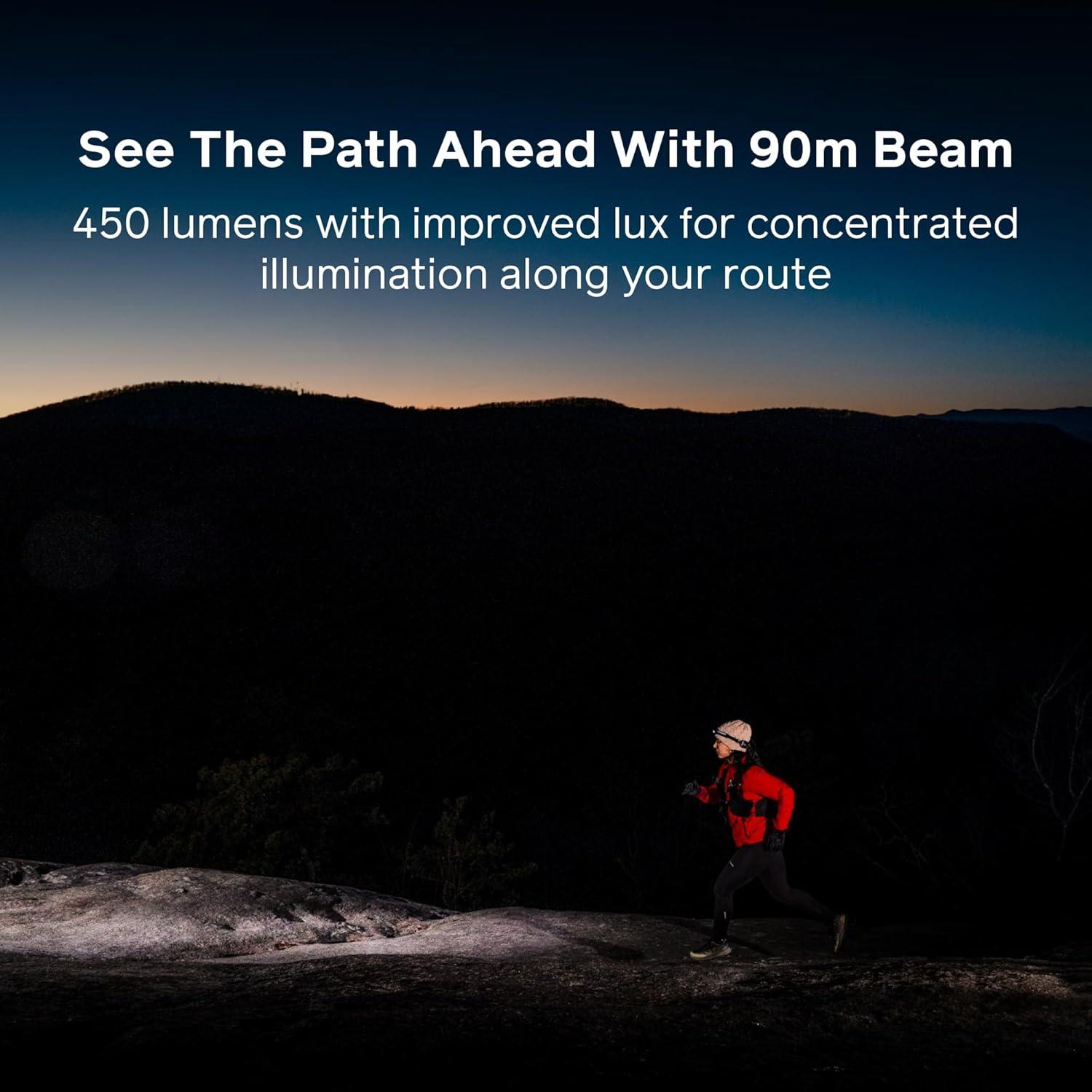 Linterna Frontal BioLite Dash 450 Lúmenes Verde Océano