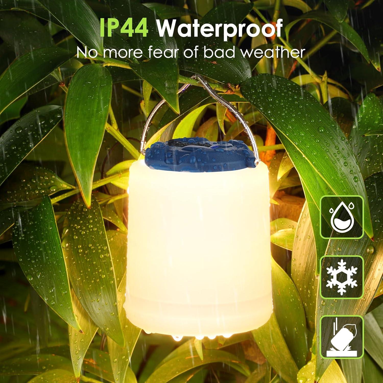 Linterna de Camping LED BOBKID 1000LM Recargable Azul