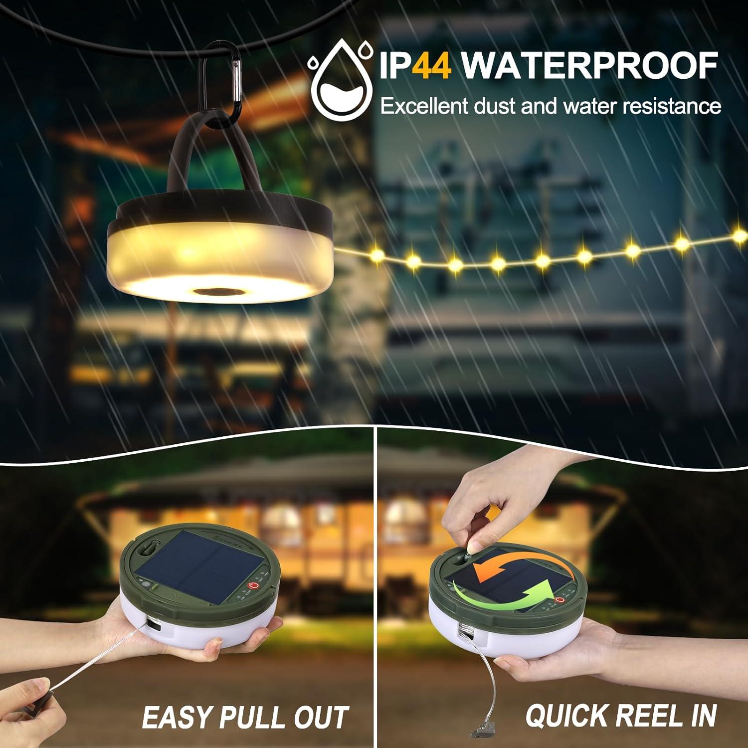 Luces de Camping Solar SMY 12.95m 160 LEDs Control Remoto