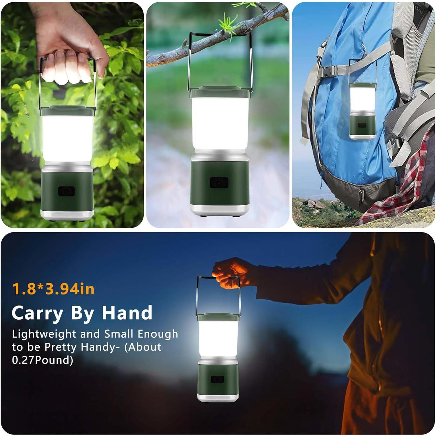 Linterna de Camping Hoxida 2000LM Recargable Impermeable