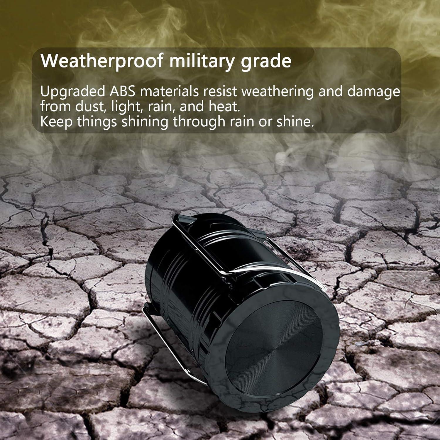 Linterna de Camping LULUDDM, Paquete de 4 LED Ajustables IPX4