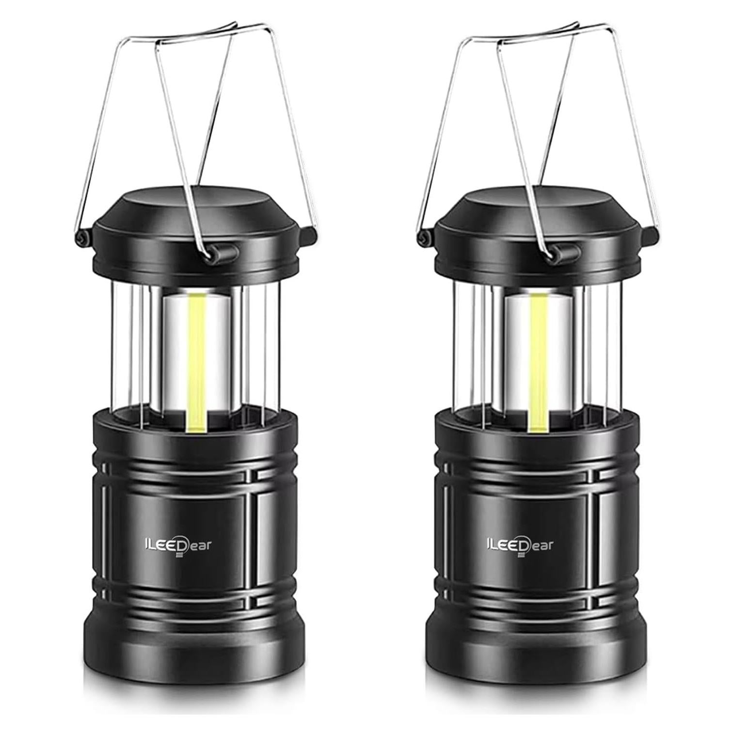 Linterna de Camping LED ILEEDear, Brillo Ajustable, 2 Pzs